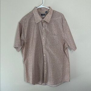 Van Heusen Brown Casual Button Down Shirt